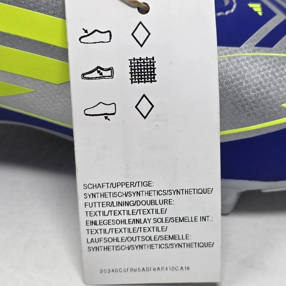 Adidas F50 Club FG/MG J Messi Soccer Cleats Silver Blue  IH0926 Youth Size 3 New